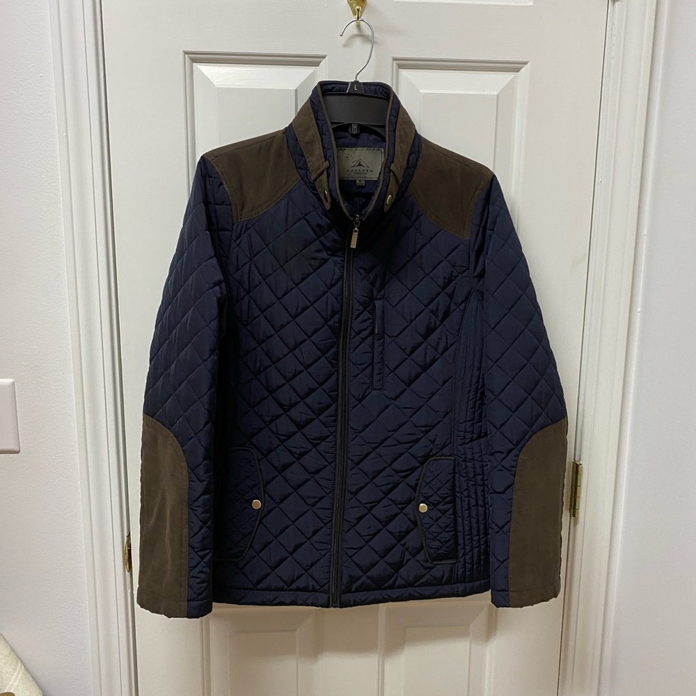 Navy Quilted Jacket